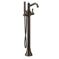 Moen One-Handle Tub Filler Includes Hand Shower Oil Rubbed Bronze 9025ORB